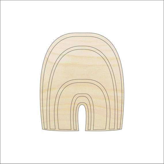 Sky Rainbow - Laser Cut Out Unfinished Wood Craft Shape SKY86 Sky Rainbow - Laser Cut Out Unfinished Wood Craft Shape SKY86