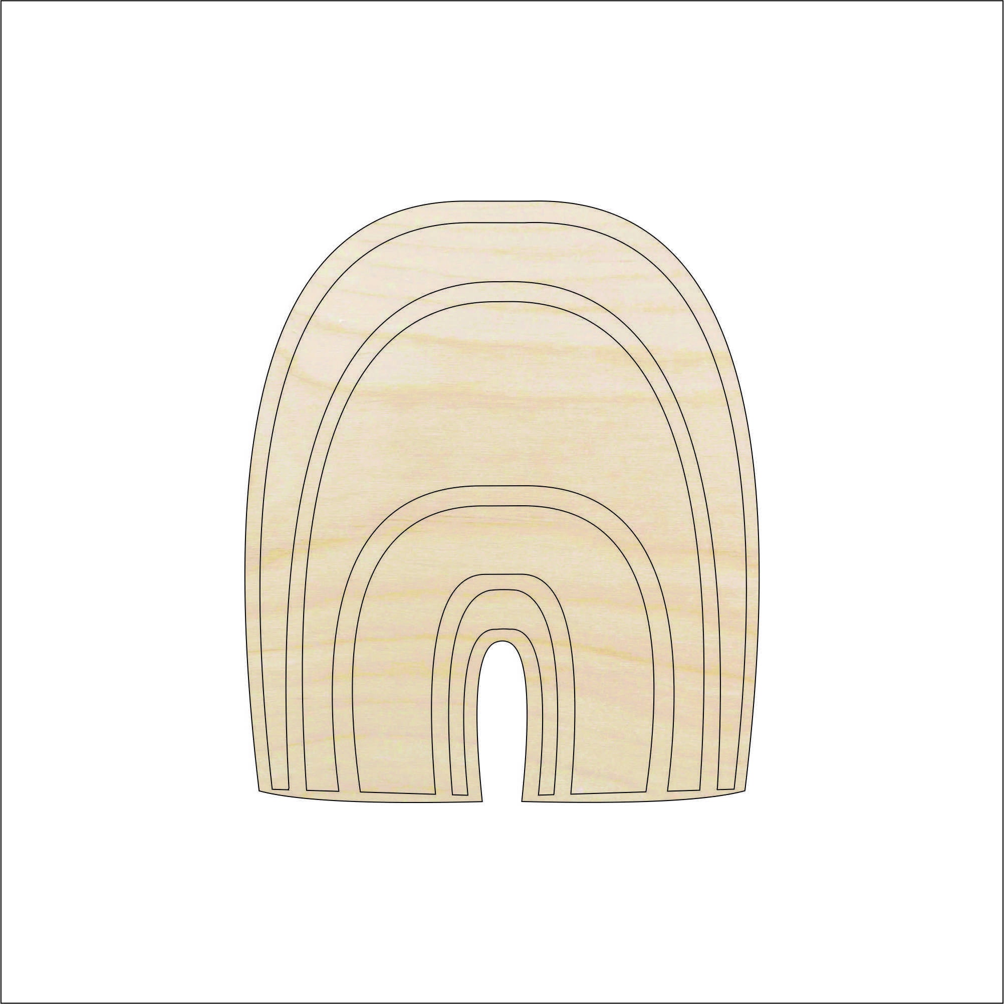 Sky Rainbow - Laser Cut Out Unfinished Wood Craft Shape SKY86 Sky Rainbow - Laser Cut Out Unfinished Wood Craft Shape SKY86