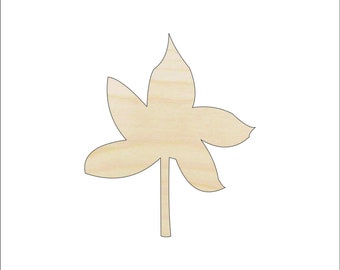 Leaf - Laser Cut Out Unfinished Wood Craft Shape LEF7 Leaf - Laser Cut Out Unfinished Wood Craft Shape LEF7