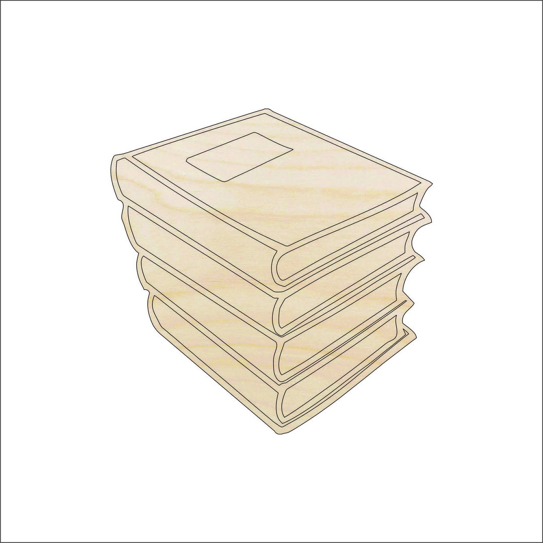 School Book - Laser Cut Out Unfinished Wood Craft Shape SCL4 School Book - Laser Cut Out Unfinished Wood Craft Shape SCL4