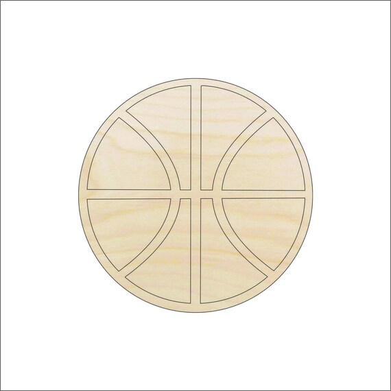 Sport Basketball - Laser Cut Out Unfinished Wood Craft Shape SPT239 Sport Basketball - Laser Cut Out Unfinished Wood Craft Shape SPT239