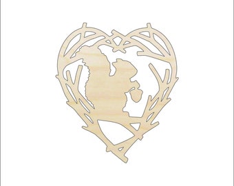 Squirrel - Laser Cut Out Unfinished Wood Craft Shape RDT36 Squirrel - Laser Cut Out Unfinished Wood Craft Shape RDT36