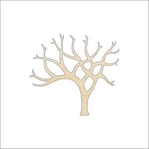 Tree - Laser Cut Out Unfinished Wood Craft Shape TRE60 Tree - Laser Cut Out Unfinished Wood Craft Shape TRE60