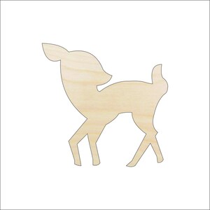 Deer - Laser Cut Out Unfinished Wood Craft Shape DER37 Deer - Laser Cut Out Unfinished Wood Craft Shape DER37