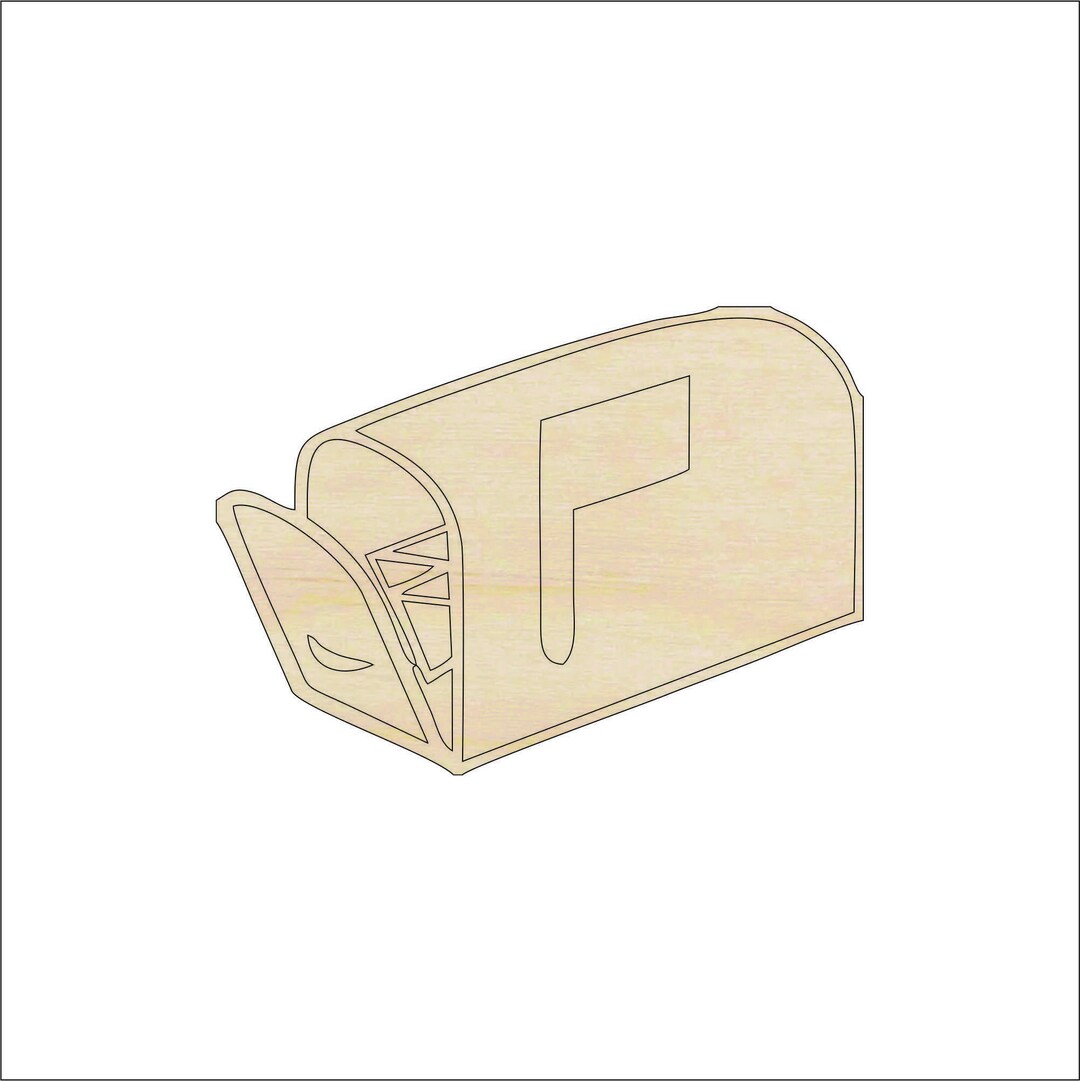 Building Mailbox - Laser Cut Out Unfinished Wood Craft Shape BLD125 Building Mailbox - Laser Cut Out Unfinished Wood Craft Shape BLD125
