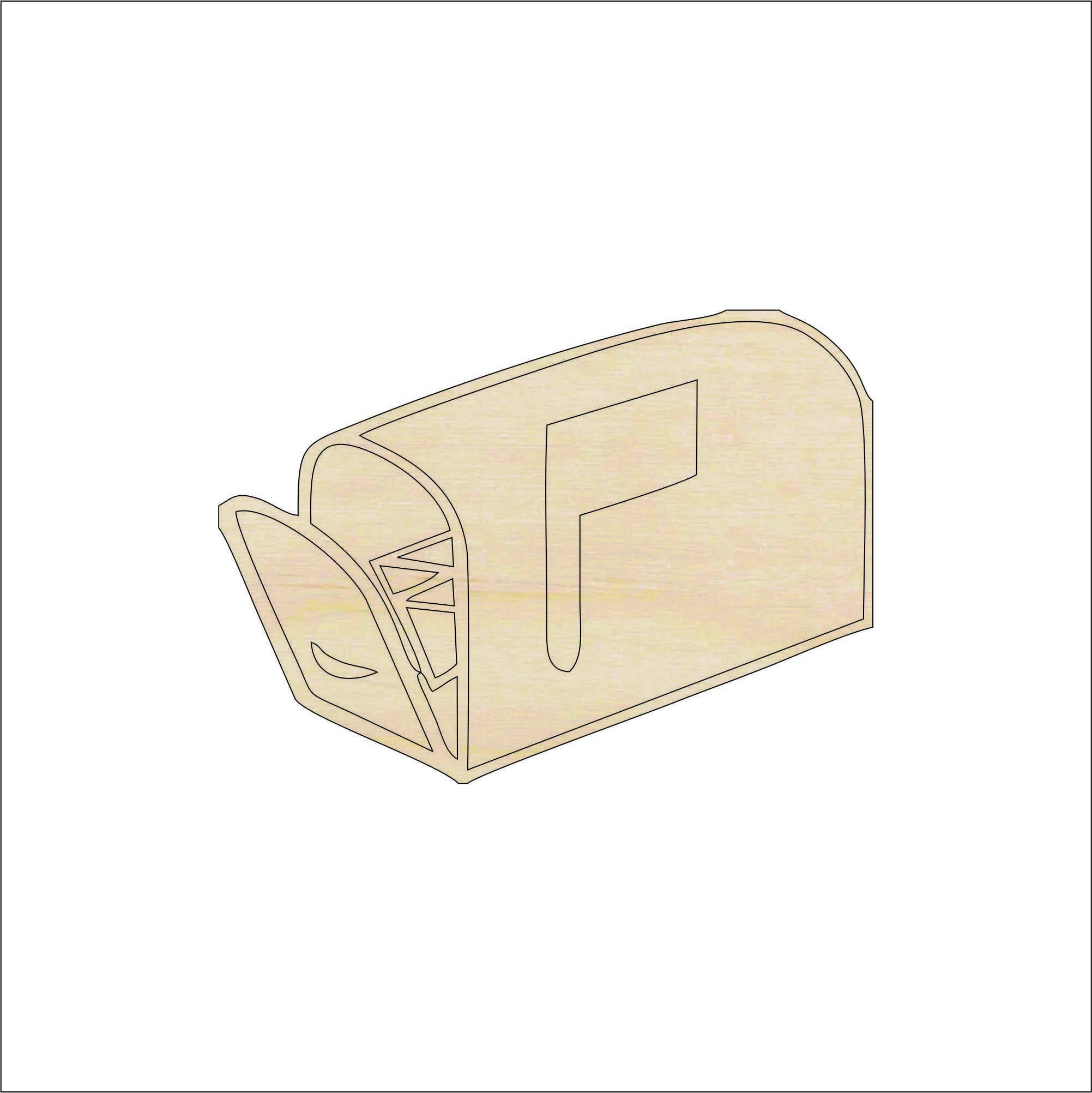 Building Mailbox - Laser Cut Out Unfinished Wood Craft Shape BLD125 Building Mailbox - Laser Cut Out Unfinished Wood Craft Shape BLD125