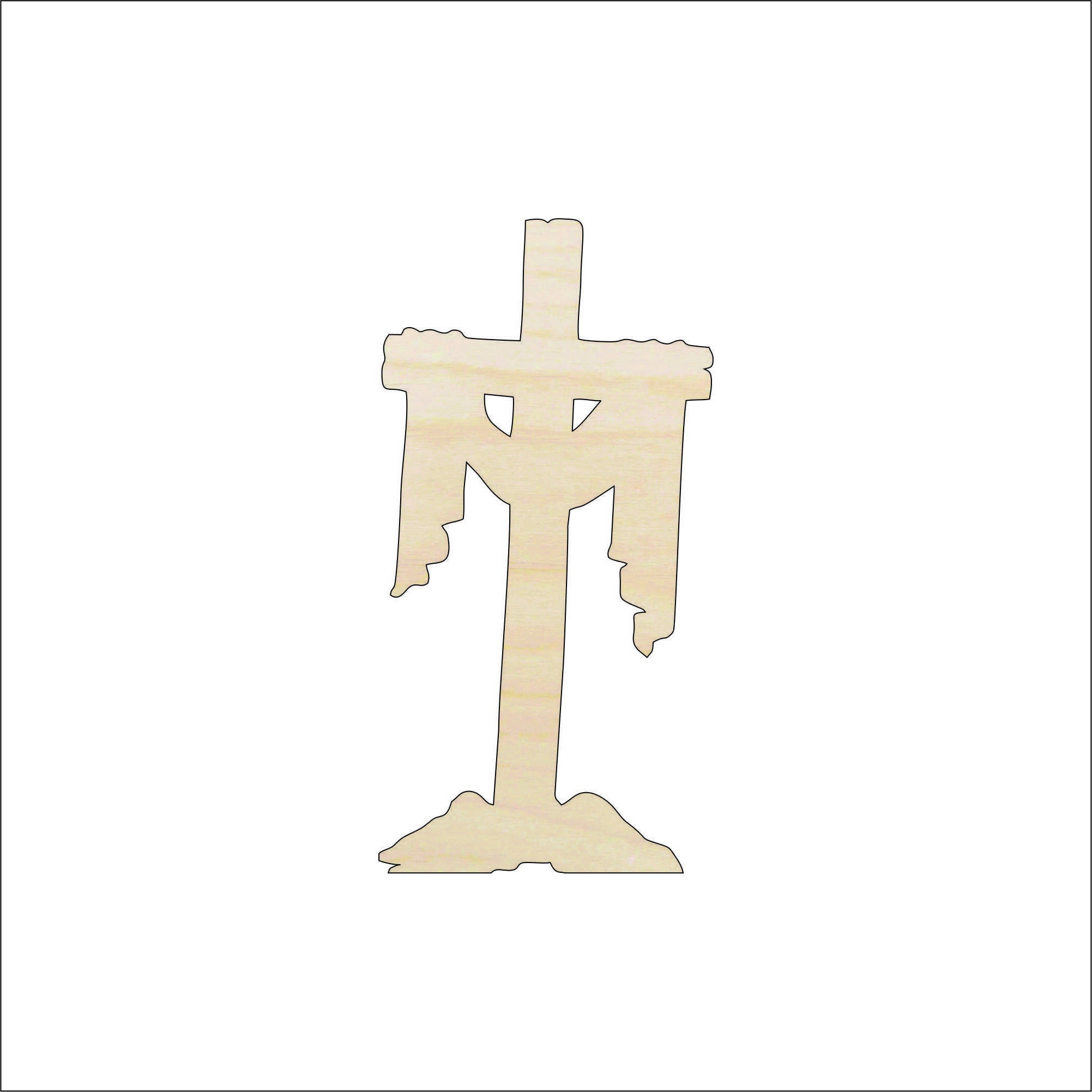Cross - Laser Cut Out Unfinished Wood Craft Shape ESR21 Cross - Laser Cut Out Unfinished Wood Craft Shape ESR21