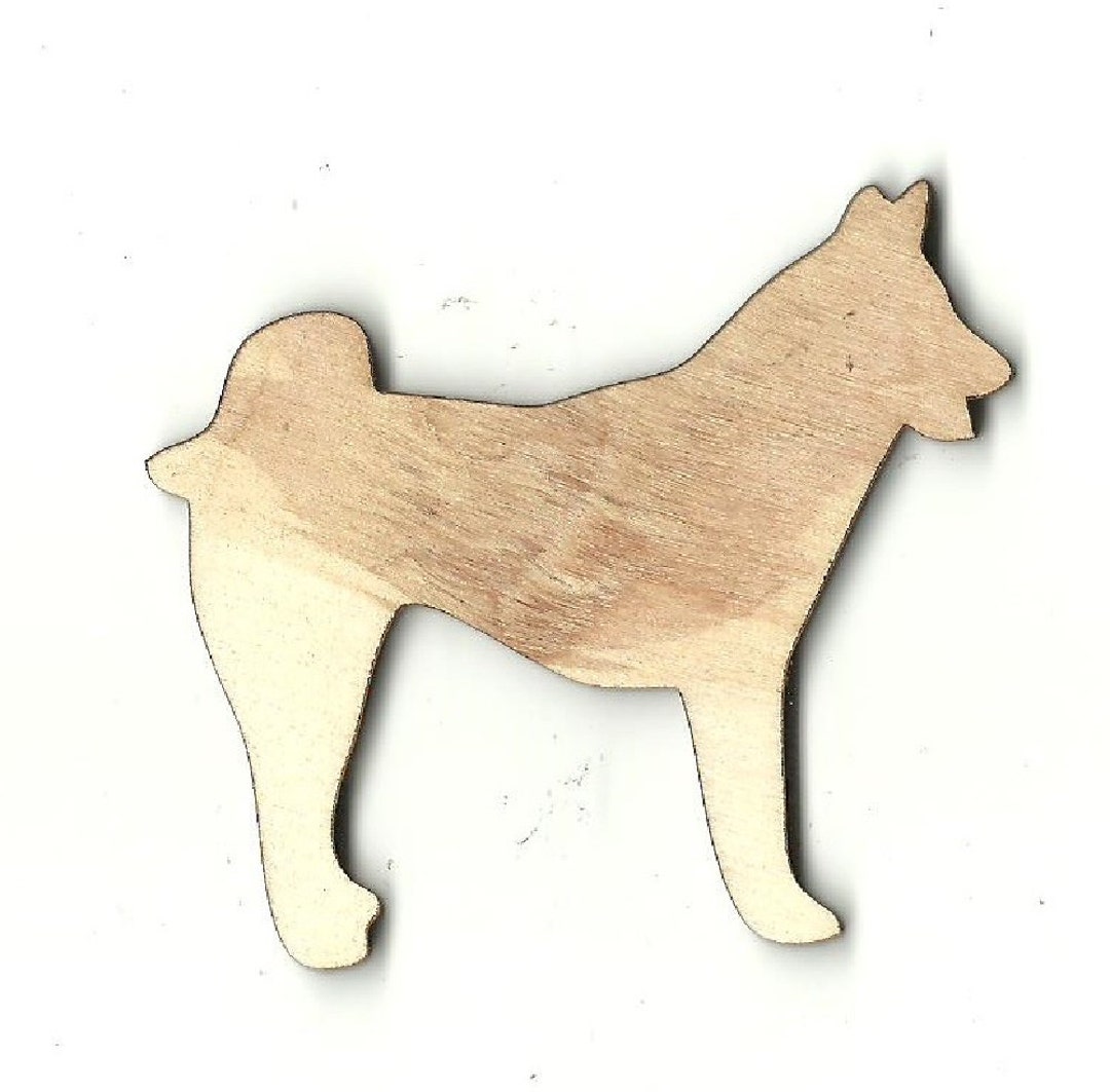 Dog Bone 2 Laser Cut Out Wood Shape Craft Supply - 2