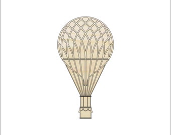 Balloon - Laser Cut Out Unfinished Wood Craft Shape BLN11 Balloon - Laser Cut Out Unfinished Wood Craft Shape BLN11