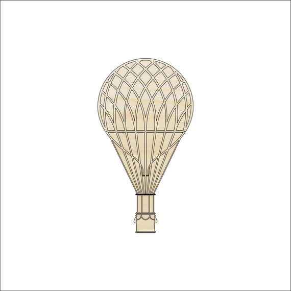 Balloon - Laser Cut Out Unfinished Wood Craft Shape BLN11 Balloon - Laser Cut Out Unfinished Wood Craft Shape BLN11