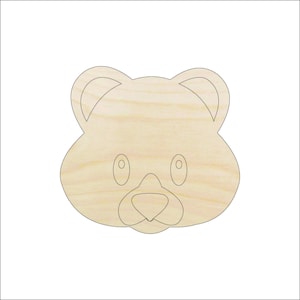 Bear - Laser Cut Out Unfinished Wood Craft Shape BER3 Bear - Laser Cut Out Unfinished Wood Craft Shape BER3