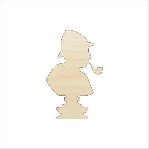 People Sherlock Holmes - Laser Cut Out Unfinished Wood Craft Shape PPL10 People Sherlock Holmes - Laser Cut Out Unfinished Wood Craft Shape PPL10