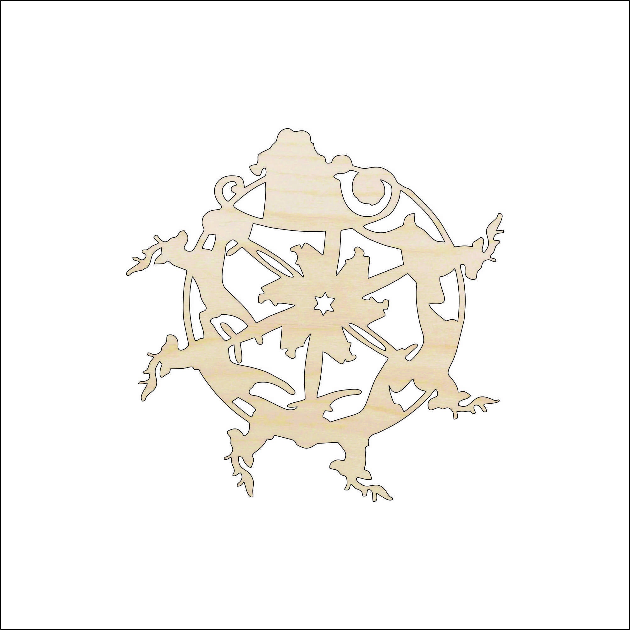 Design Christmas - Laser Cut Out Unfinished Wood Craft Shape XMS93 Design Christmas - Laser Cut Out Unfinished Wood Craft Shape XMS93