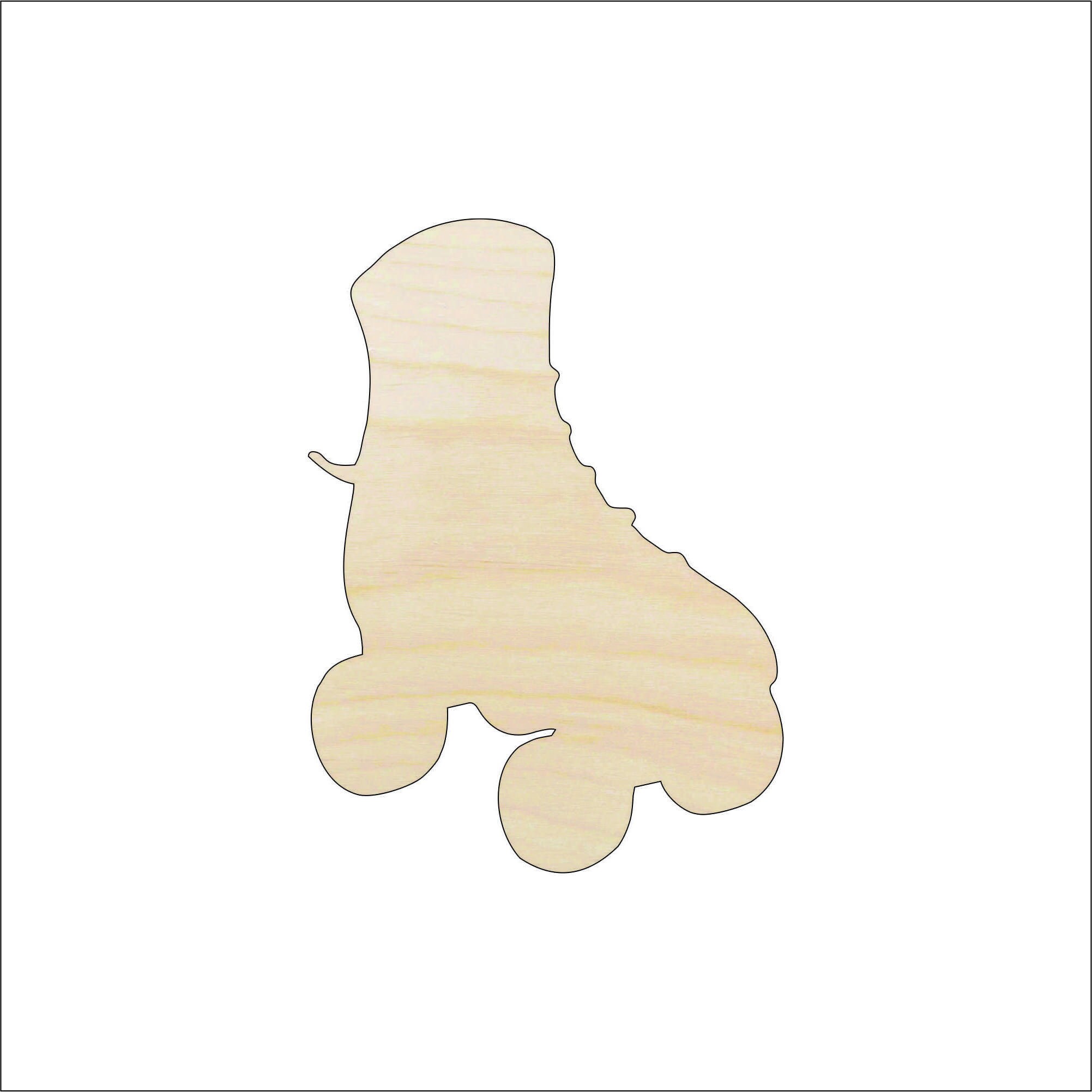 Sport Rollerskating - Laser Cut Out Unfinished Wood Craft Shape SPT116 Sport Rollerskating - Laser Cut Out Unfinished Wood Craft Shape SPT116
