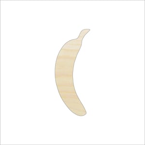 Food Banana - Laser Cut Out Unfinished Wood Craft Shape FOD107 Food Banana - Laser Cut Out Unfinished Wood Craft Shape FOD107