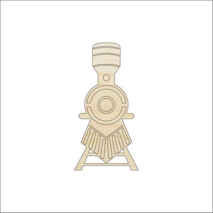 Train - Laser Cut Out Unfinished Wood Craft Shape TRN23 Train - Laser Cut Out Unfinished Wood Craft Shape TRN23