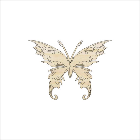 Butterfly - Laser Cut Out Unfinished Wood Craft Shape BUG33 Butterfly - Laser Cut Out Unfinished Wood Craft Shape BUG33