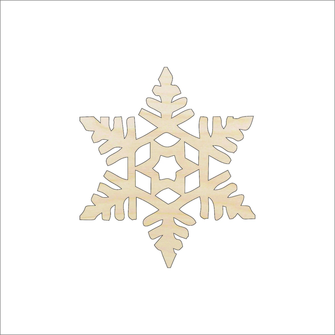 Snowflake - Laser Cut Out Unfinished Wood Craft Shape SNW57 Snowflake - Laser Cut Out Unfinished Wood Craft Shape SNW57