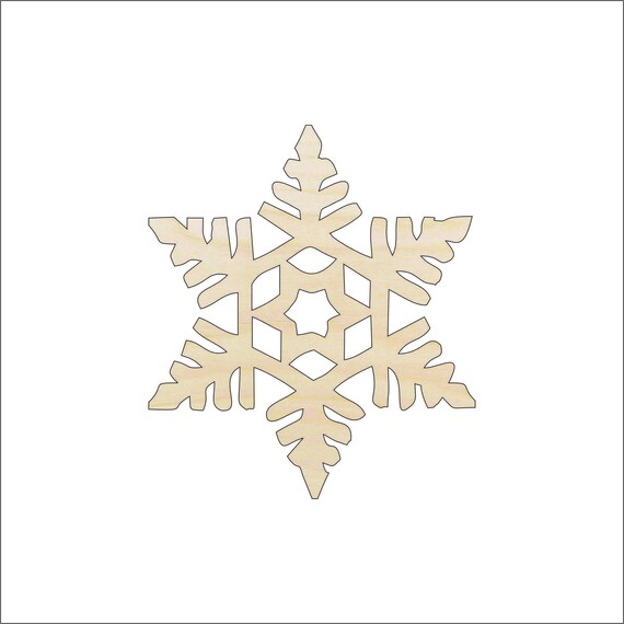 Snowflake - Laser Cut Out Unfinished Wood Craft Shape SNW57 Snowflake - Laser Cut Out Unfinished Wood Craft Shape SNW57