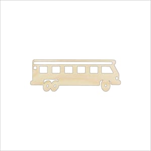 Schoolbus - Laser Cut Out Unfinished Wood Craft Shape SCL15 Schoolbus - Laser Cut Out Unfinished Wood Craft Shape SCL15
