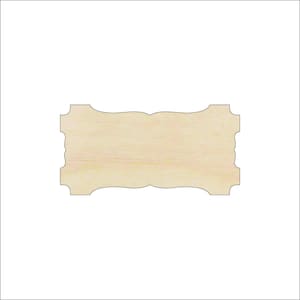 Plaque - Laser Cut Out Unfinished Wood Craft Shape BSC55 Plaque - Laser Cut Out Unfinished Wood Craft Shape BSC55
