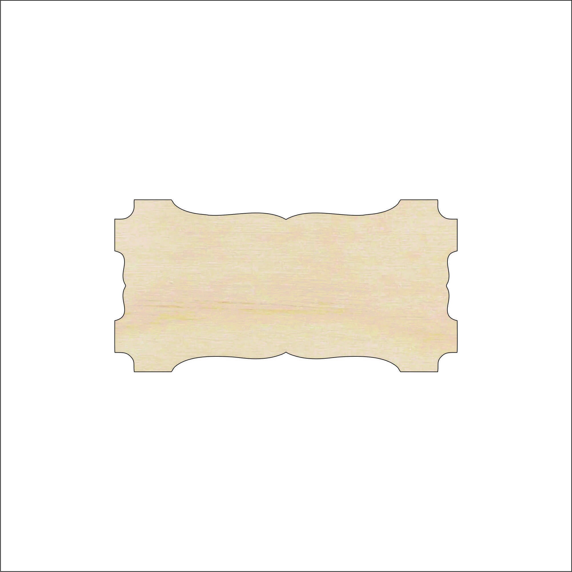Plaque - Laser Cut Out Unfinished Wood Craft Shape BSC55 Plaque - Laser Cut Out Unfinished Wood Craft Shape BSC55