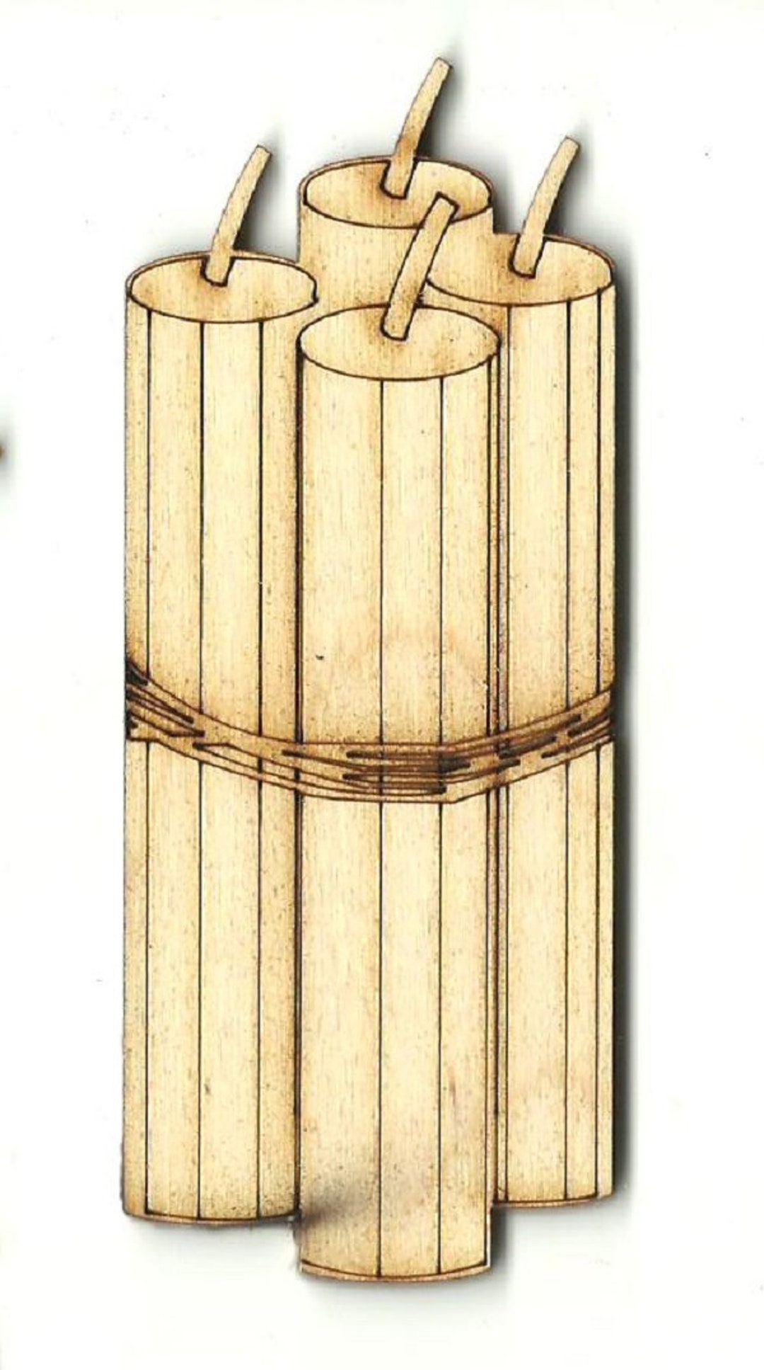 Dinamita Corte láser sin terminar madera forma Craft - Etsy España