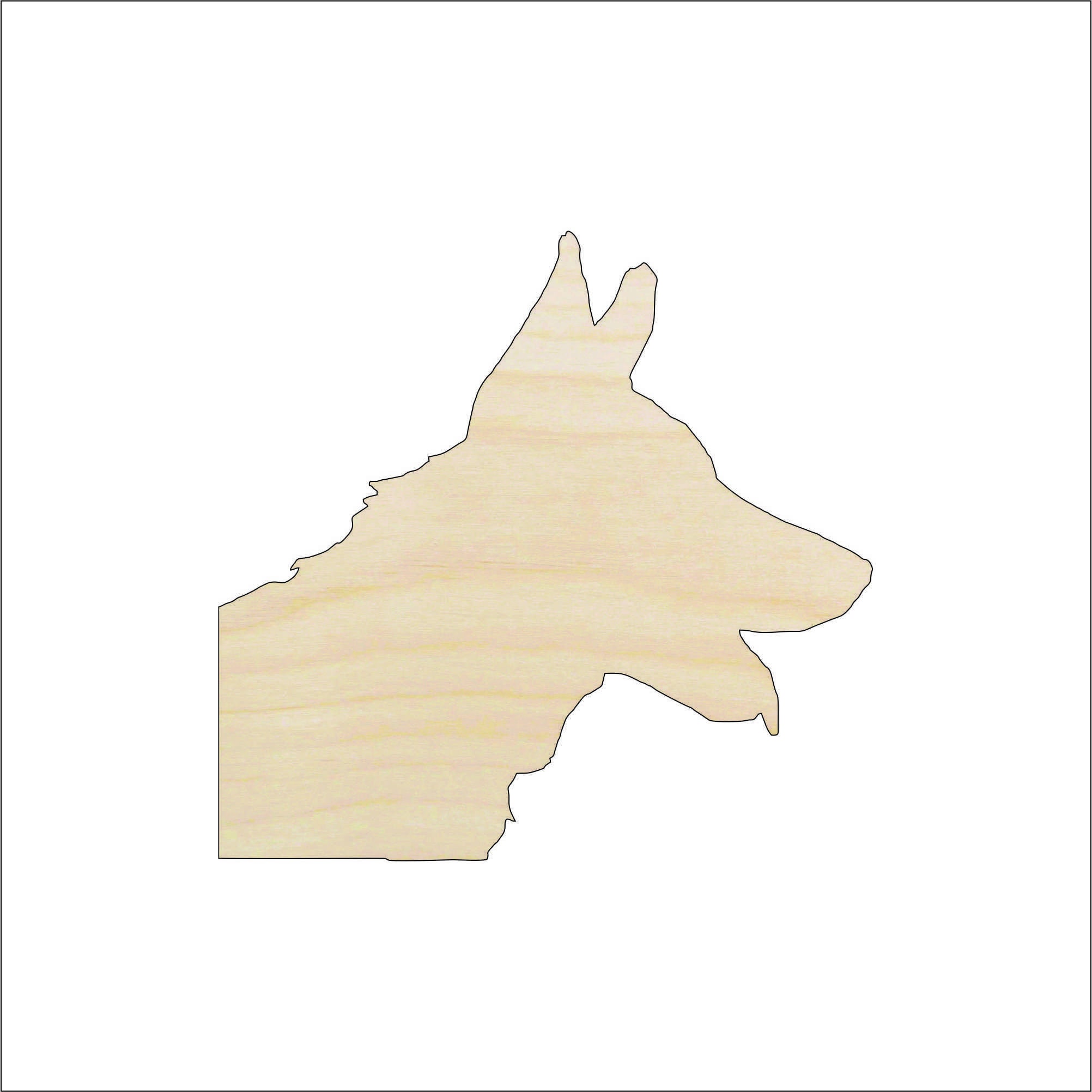 Dog - Laser Cut Out Unfinished Wood Craft Shape DOG16 Dog - Laser Cut Out Unfinished Wood Craft Shape DOG16