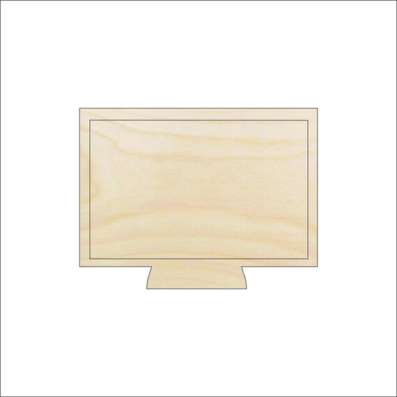 School Computer - Laser Cut Out Unfinished Wood Craft Shape SCL27 School Computer - Laser Cut Out Unfinished Wood Craft Shape SCL27