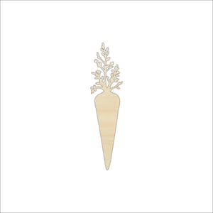 Food Carrot - Laser Cut Out Unfinished Wood Craft Shape FOD113 Food Carrot - Laser Cut Out Unfinished Wood Craft Shape FOD113