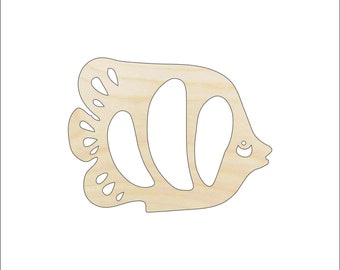 Fish - Laser Cut Out Unfinished Wood Craft Shape FSH52 Fish - Laser Cut Out Unfinished Wood Craft Shape FSH52