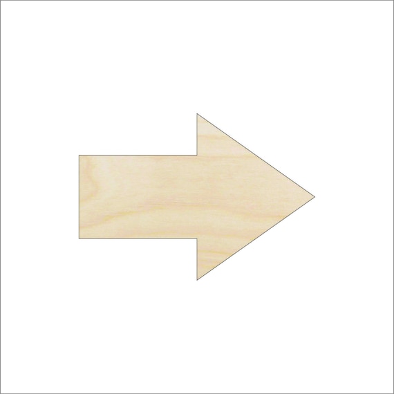 Arrow - Laser Cut Out Unfinished Wood Craft Shape ARW8 Arrow - Laser Cut Out Unfinished Wood Craft Shape ARW8