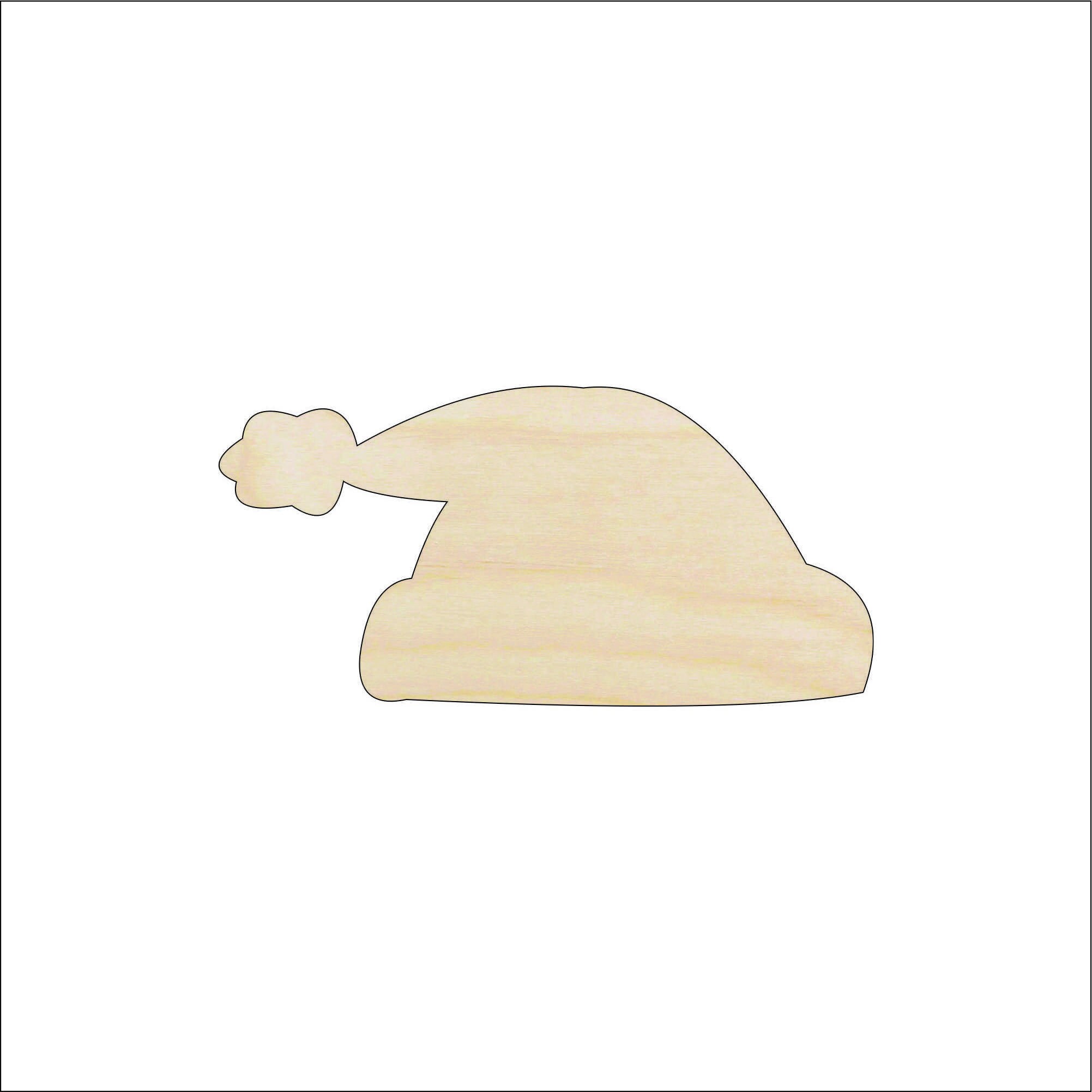 Hat Santa - Laser Cut Out Unfinished Wood Craft Shape XMS80 Hat Santa - Laser Cut Out Unfinished Wood Craft Shape XMS80