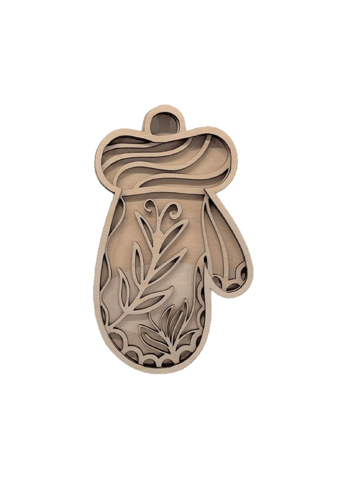 3D Ornament Mitten 3 Pieces Laser Cut Out Unfinished ORN91 3D Ornament Mitten 3 Pieces Laser Cut Out Unfinished ORN91