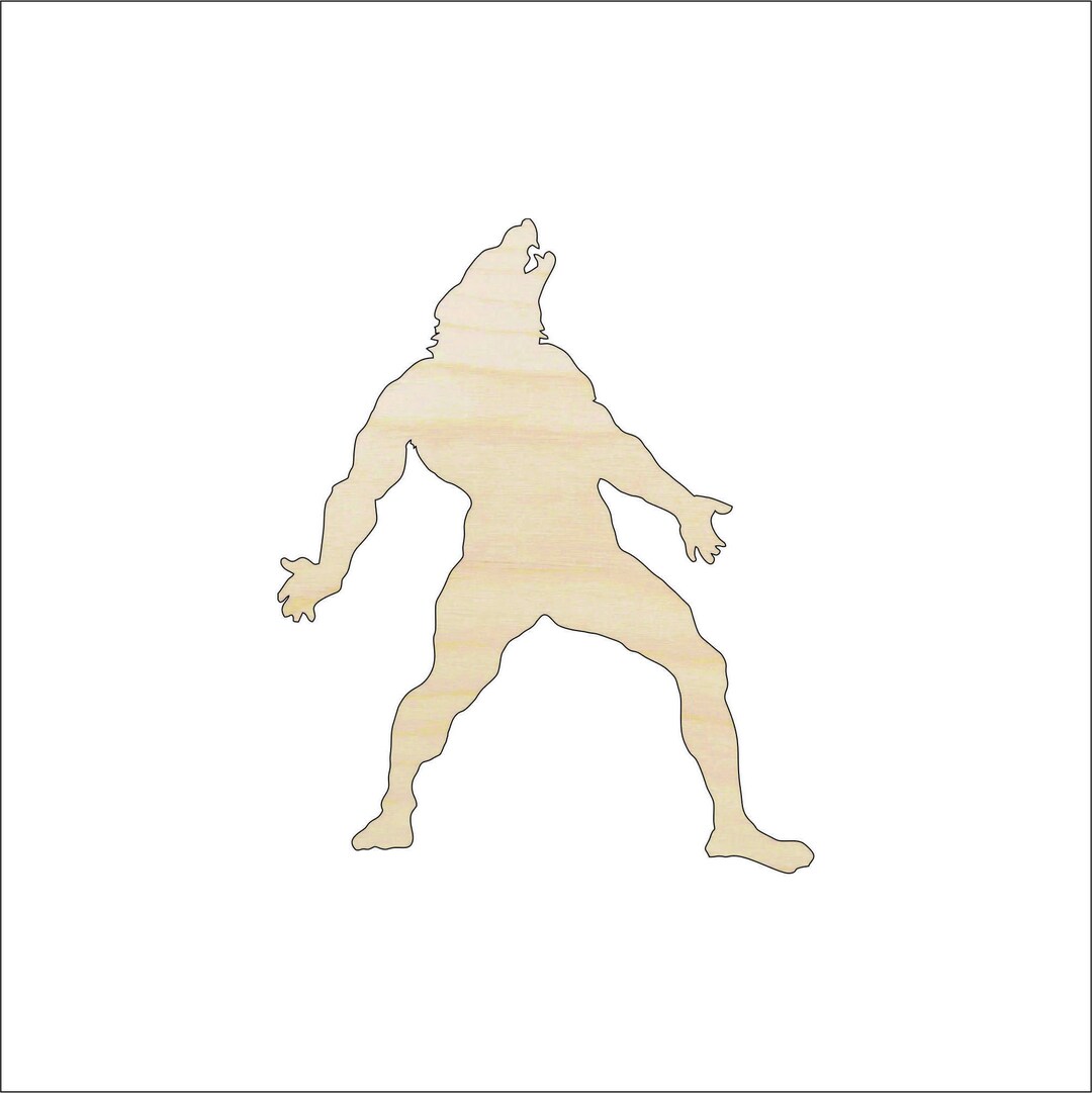 Monster Werewolf - Laser Cut Out Unfinished Wood Craft Shape FAL190 Monster Werewolf - Laser Cut Out Unfinished Wood Craft Shape FAL190