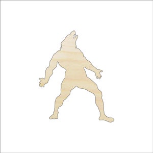 Monster Werewolf - Laser Cut Out Unfinished Wood Craft Shape FAL190 Monster Werewolf - Laser Cut Out Unfinished Wood Craft Shape FAL190