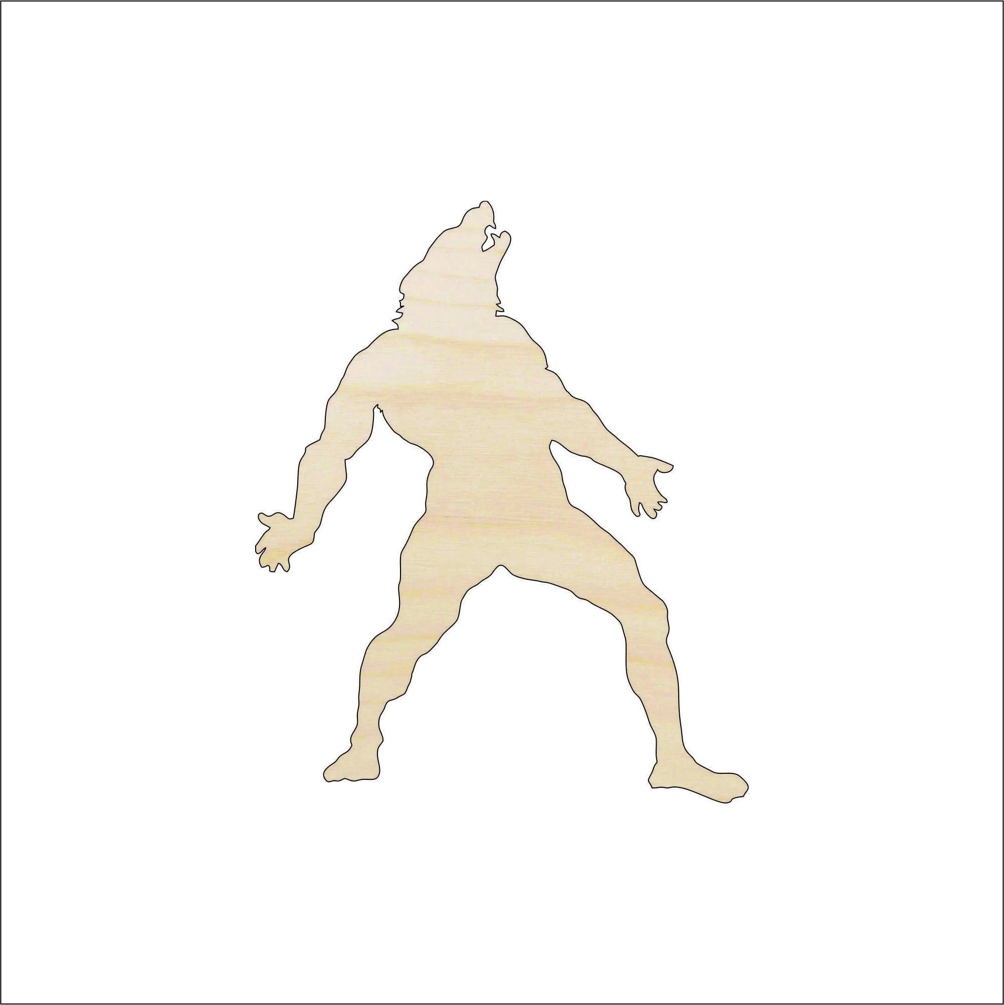 Monster Werewolf - Laser Cut Out Unfinished Wood Craft Shape FAL190 Monster Werewolf - Laser Cut Out Unfinished Wood Craft Shape FAL190