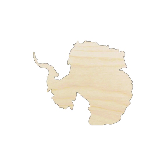 Country Antarctica - Laser Cut Out Unfinished Wood Craft Shape WLD9 Country Antarctica - Laser Cut Out Unfinished Wood Craft Shape WLD9