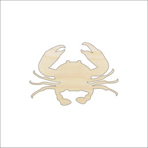 Crab - Laser Cut Out Unfinished Wood Craft Shape SEA48 Crab - Laser Cut Out Unfinished Wood Craft Shape SEA48