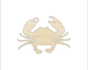Crab - Laser Cut Out Unfinished Wood Craft Shape SEA48 Crab - Laser Cut Out Unfinished Wood Craft Shape SEA48