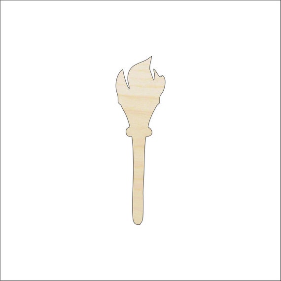 Building Torch - Laser Cut Out Unfinished Wood Craft Shape 4TH11 Building Torch - Laser Cut Out Unfinished Wood Craft Shape 4TH11