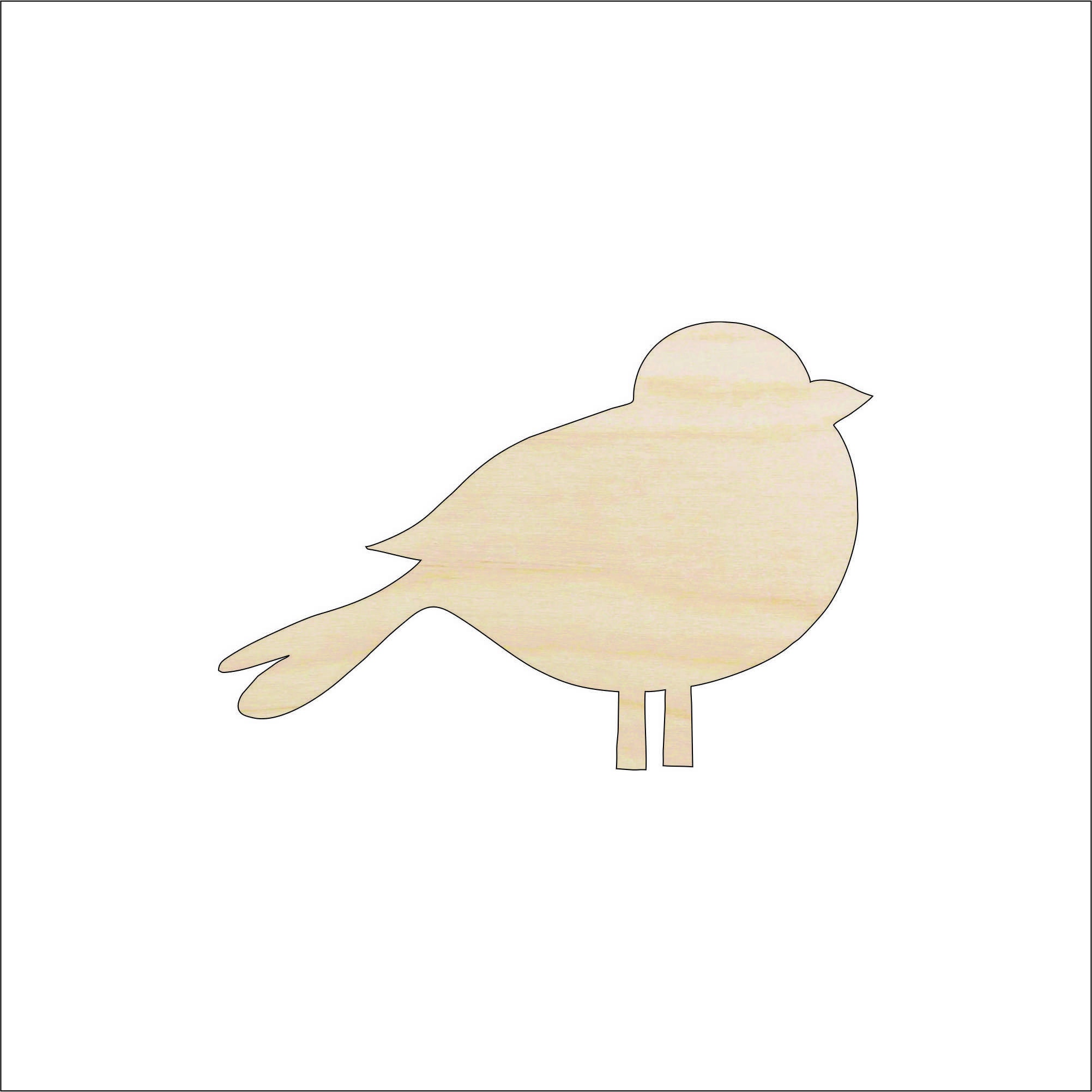 Bird - Laser Cut Out Unfinished Wood Craft Shape BRD116 Bird - Laser Cut Out Unfinished Wood Craft Shape BRD116