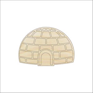 House Igloo - Laser Cut Out Unfinished Wood Craft Shape BLD91 House Igloo - Laser Cut Out Unfinished Wood Craft Shape BLD91