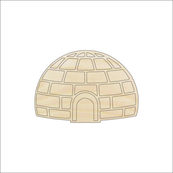 House Igloo - Laser Cut Out Unfinished Wood Craft Shape BLD91 House Igloo - Laser Cut Out Unfinished Wood Craft Shape BLD91