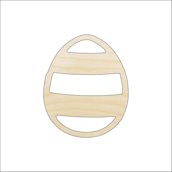 Easter Egg - Laser Cut Out Unfinished Wood Craft Shape ESR32 Easter Egg - Laser Cut Out Unfinished Wood Craft Shape ESR32