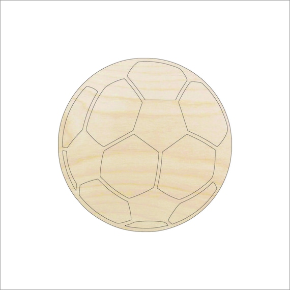 Sport Soccer Ball - Laser Cut Out Unfinished Wood Craft Shape SPT306 Sport Soccer Ball - Laser Cut Out Unfinished Wood Craft Shape SPT306