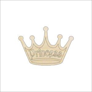 Word Crown - Laser Cut Out Unfinished Wood Craft Shape CLT20 Word Crown - Laser Cut Out Unfinished Wood Craft Shape CLT20