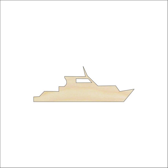 Boat - Laser Cut Out Unfinished Wood Craft Shape BOT10 Boat - Laser Cut Out Unfinished Wood Craft Shape BOT10