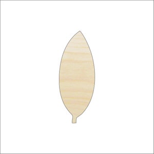 Leaf - Laser Cut Out Unfinished Wood Shape Craft Supply LEF25