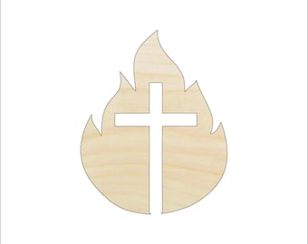 Cross - Laser Cut Out Unfinished Wood Craft Shape REL78 Cross - Laser Cut Out Unfinished Wood Craft Shape REL78